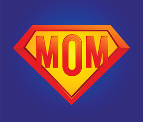 Mom Superhero Symbol