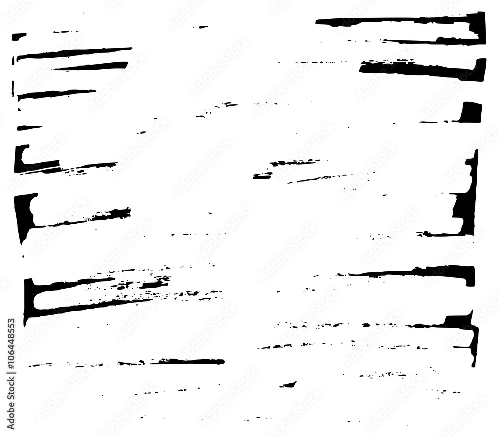 Wall mural hand drawn grunge background sparse rectangle element