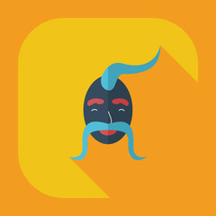 Flat modern design with shadow icons Kozak