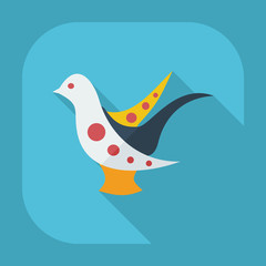 Flat modern design with shadow icons ukrainian