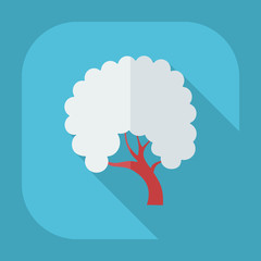 Flat modern design with shadow icons tree