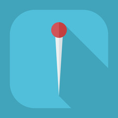 Flat modern design with shadow icons needle