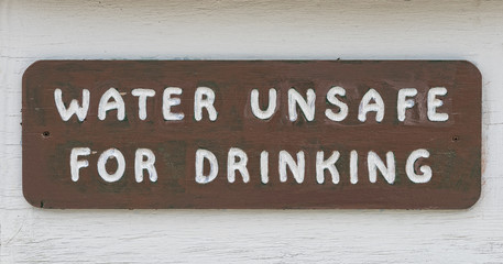 Water Unsafe For Drinking