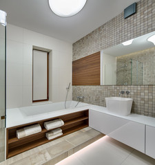 Fototapeta na wymiar Bathroom in a modern style