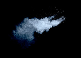 Obraz premium White powder on black background