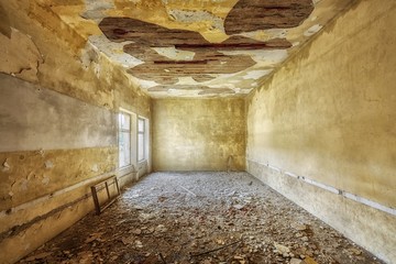 Abandoned building interior