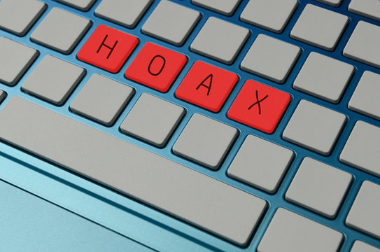 Online Hoax Concept