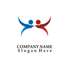 Obraz premium The Synergy Icon Logo Template