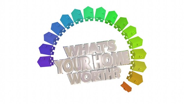 Whats Your Home Worth House Value Real Estate Asset 3d Words