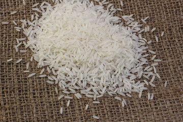 Cuisine and Food, Background of Uncooked White Long Rice.