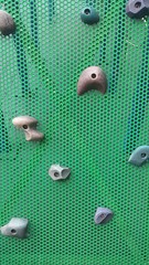 Pattern of rock climbing wall in the playground for children