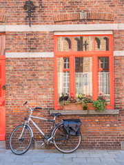 Fototapeta na wymiar Brugge city scene