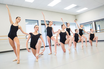 Fototapeta na wymiar Ballet Dance Class