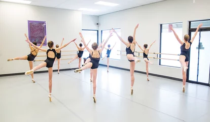 Printed kitchen splashbacks Dance School Ballet Dance Class