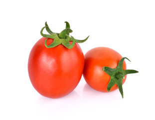 Tomato on white background