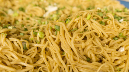 Asian noodles with fresh green onion