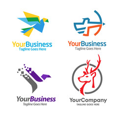 Fototapeta na wymiar Creative Business Vector logo collection