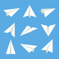 Paper plane vector set © Vikivector