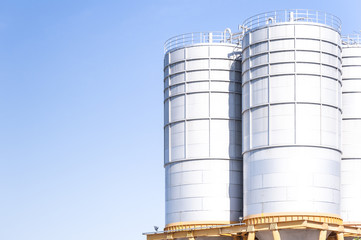 Chemical plant, containers