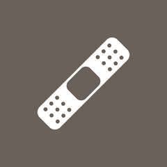 Bandage Icon on Dark Gray Color. Eps-10.
