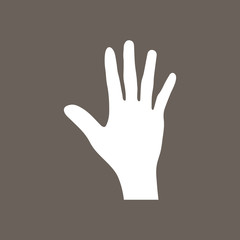 Crutches Icon on Dark Gray Color. Eps-10.