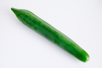 green papaya on white background