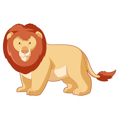 Cartoon smiling Lion