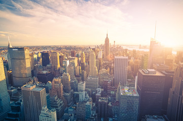 New York city skyline - obrazy, fototapety, plakaty