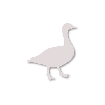 The silhouette of a goose icon 
