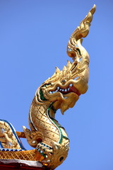 Fototapeta na wymiar Naga sculpture Arts format see Thailand as many as various const