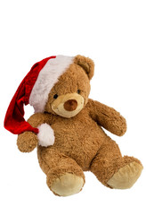 Teddybär mit Weihnachtsgeschenken