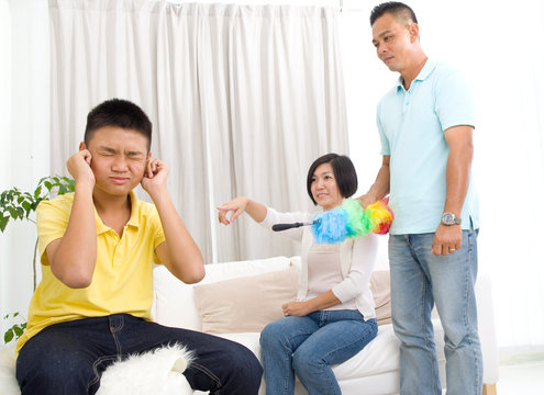 Asian family