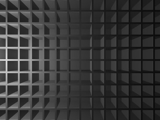 Abstract shining black wall 3 d background