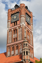 Old City Town Hall Gothic Tower in Torun