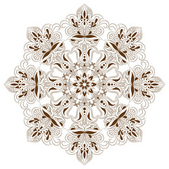 Mandala. Ethnic decorative elements. Hand drawn background. Islam, Arabic, Indian, ottoman motifs.Monochrome mandala symbol. Mandala JPG. Traditional mandala. Vector mandala for coloring.