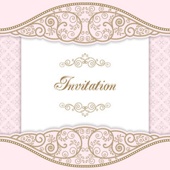 Vintage invitation template