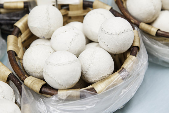 Handmade leather balls