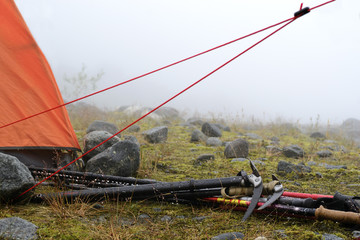 Waiting for climbing