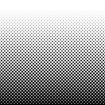 Red halftone circle pattern useful as abstract sound vibration. Vector illustration