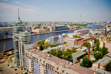 Fototapeta na wymiar Panorama of Saint-Petersburg, Russia