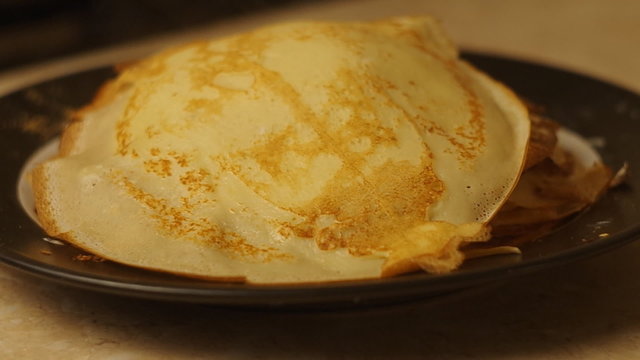 Freshly made hot pancakes