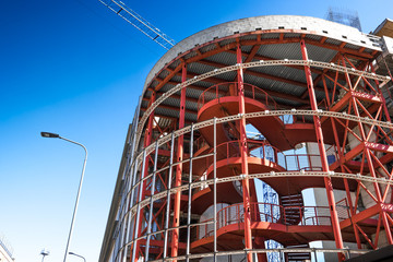 edificio commerciale in costruzione
