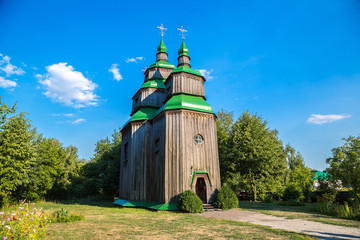 Church in Pirogovo museum, Kiev, Ukraine