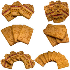 Cookies isolated on a white background.