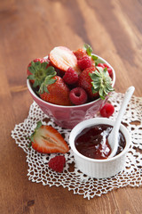 Berries for homemade jam