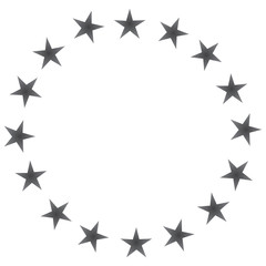 European Union black icon