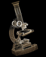 Scientific microscope. medicine