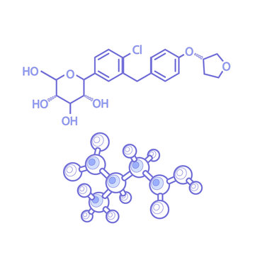 structures of molecules abstract
