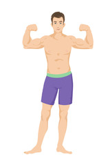 Fototapeta premium Young muscular guy