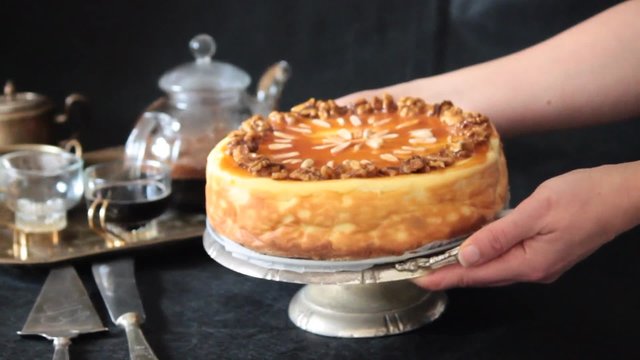 cheesecake on the table